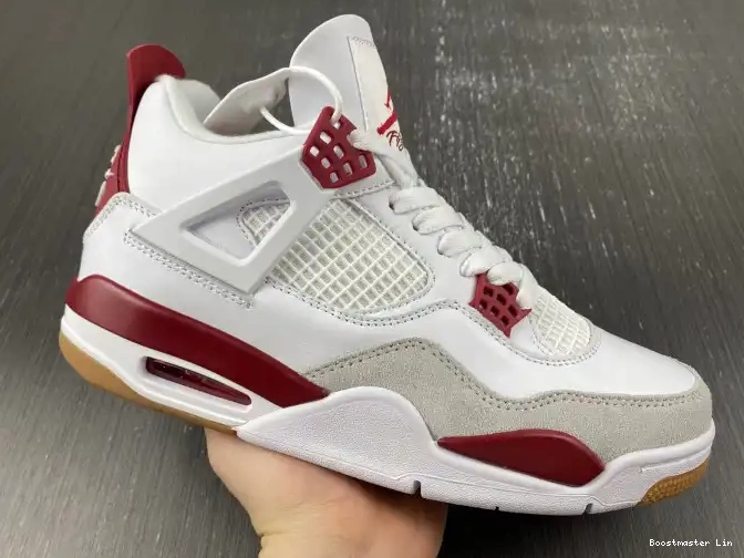 Bmlin Red Retro Jordan 4 DR5415-160 Pine SB 0526